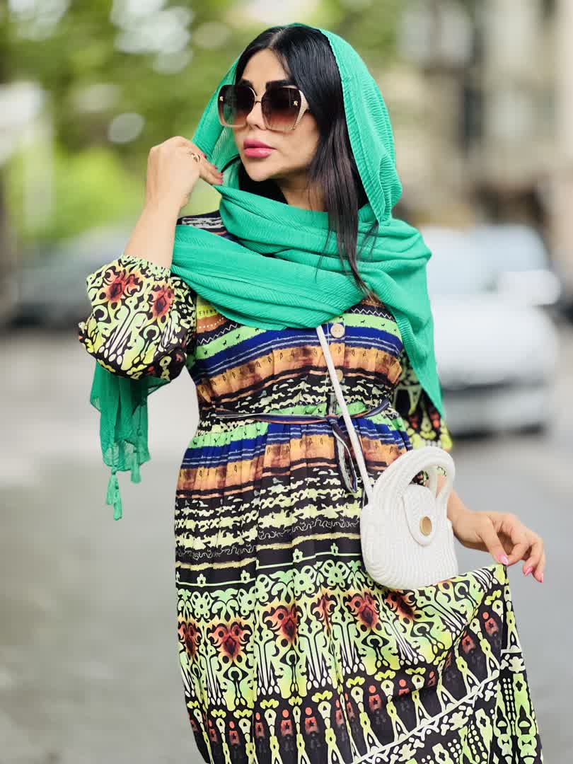 پیراهن آبرنگی 2566